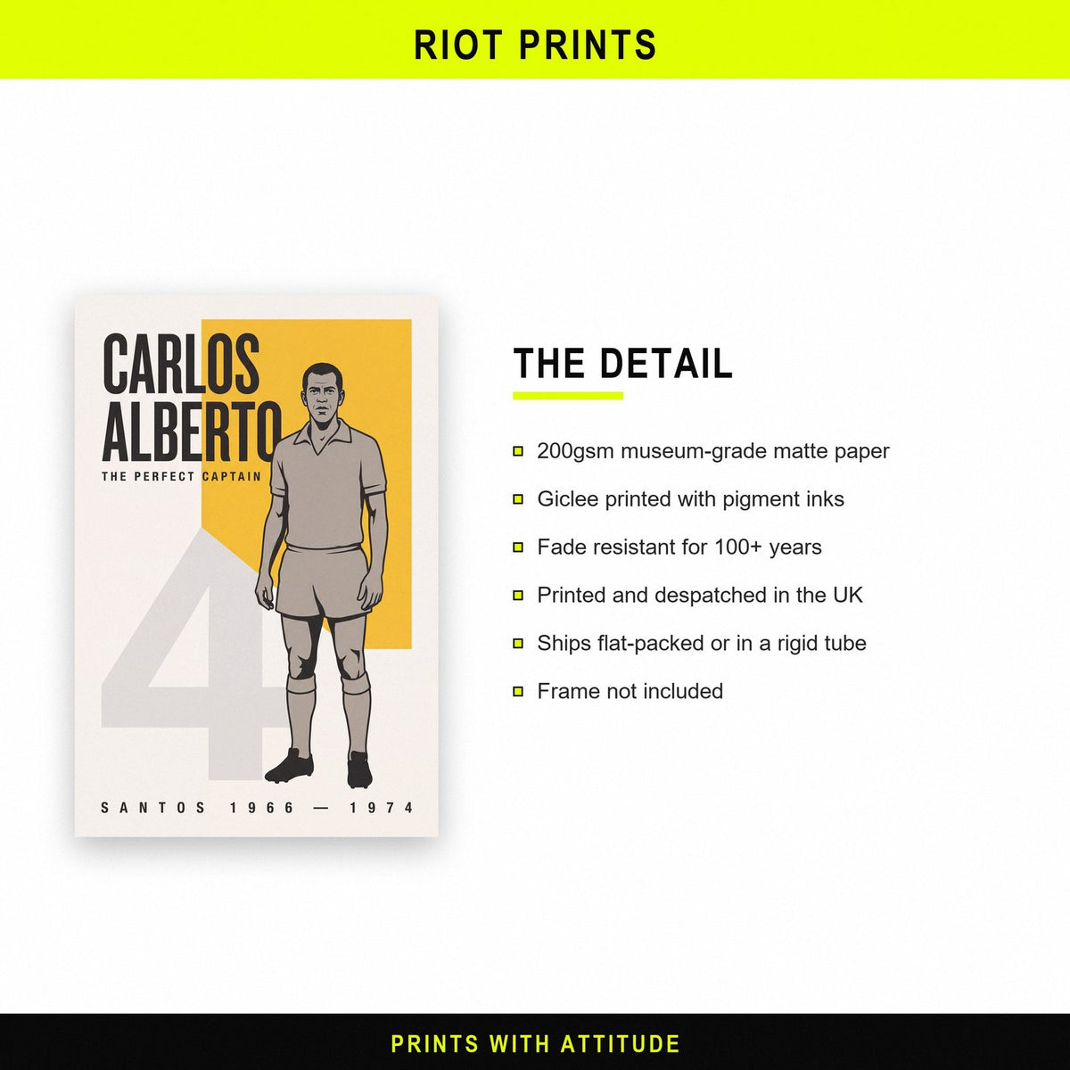 Carlos Alberto Print paper and printing specification