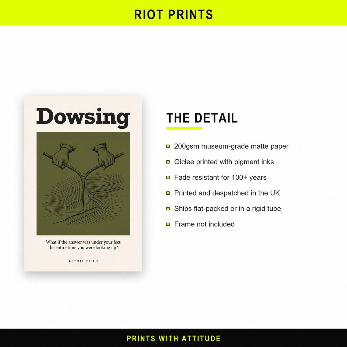 Dowsing Astral Field Art Print