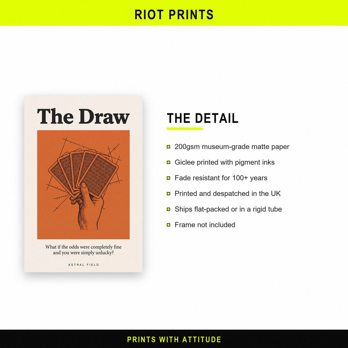 The Draw Astral Field Tarot Art Print