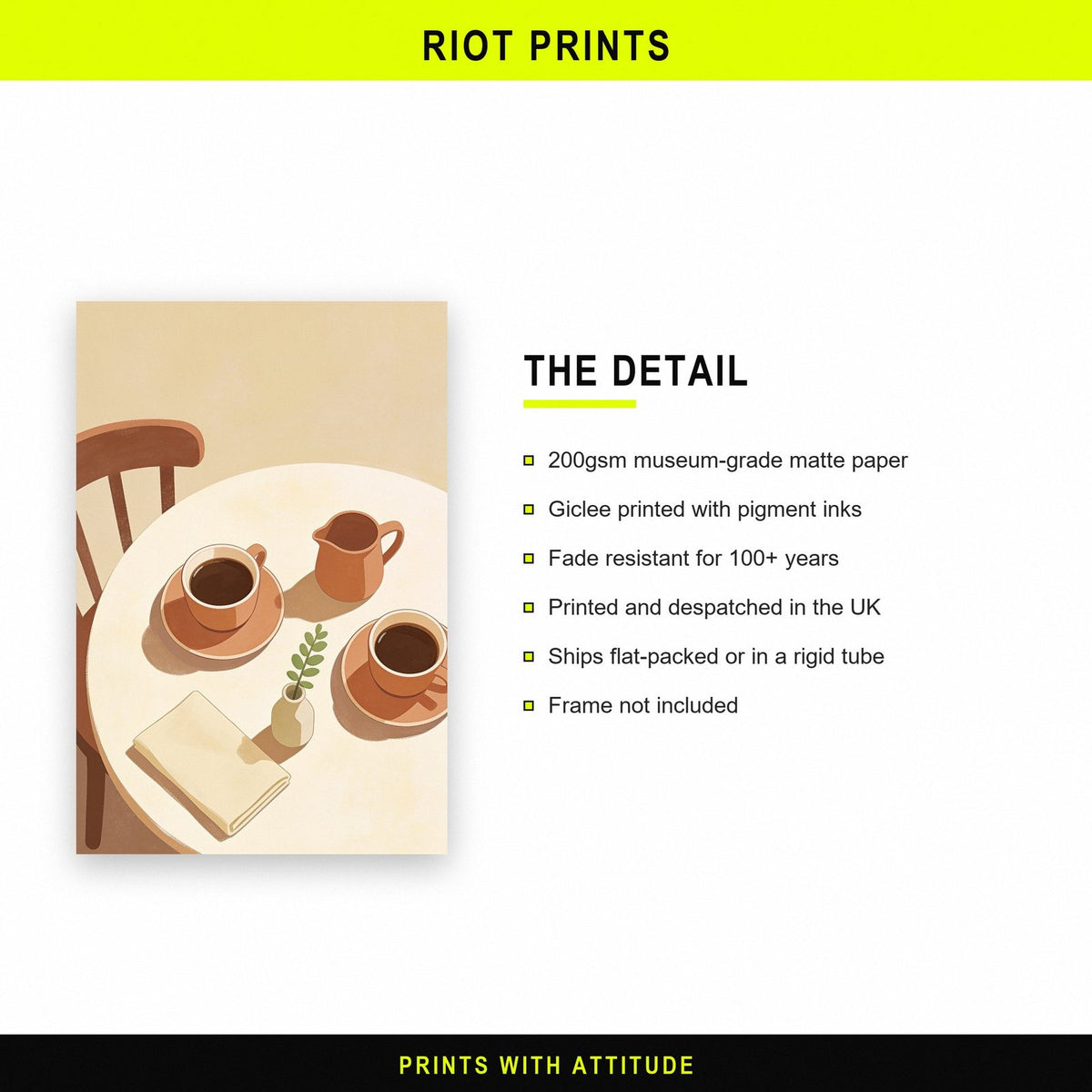 Coffee Table Still Life Art Print