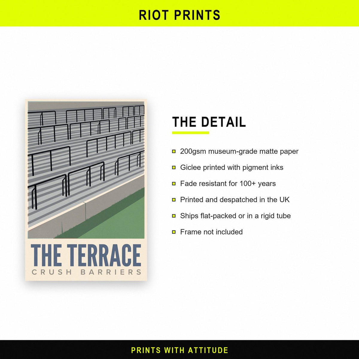 The Terrace Football Art Print