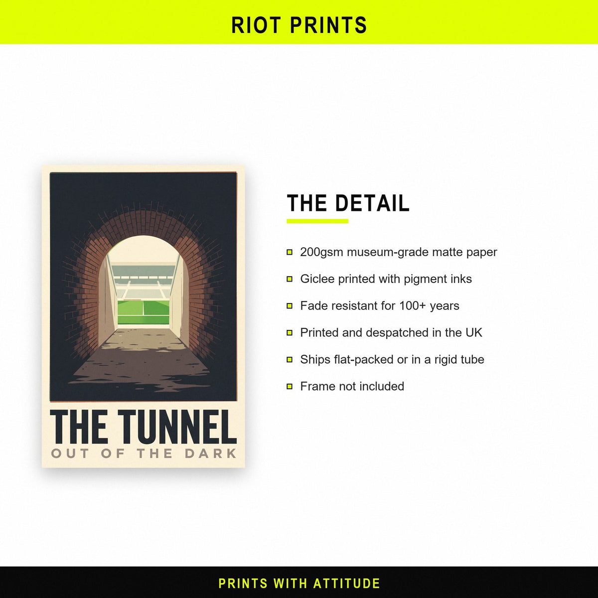 The Tunnel Football Art Print