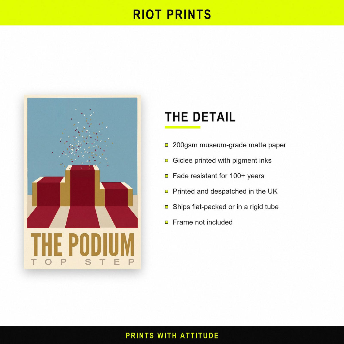 The Podium Motorsport Art Print