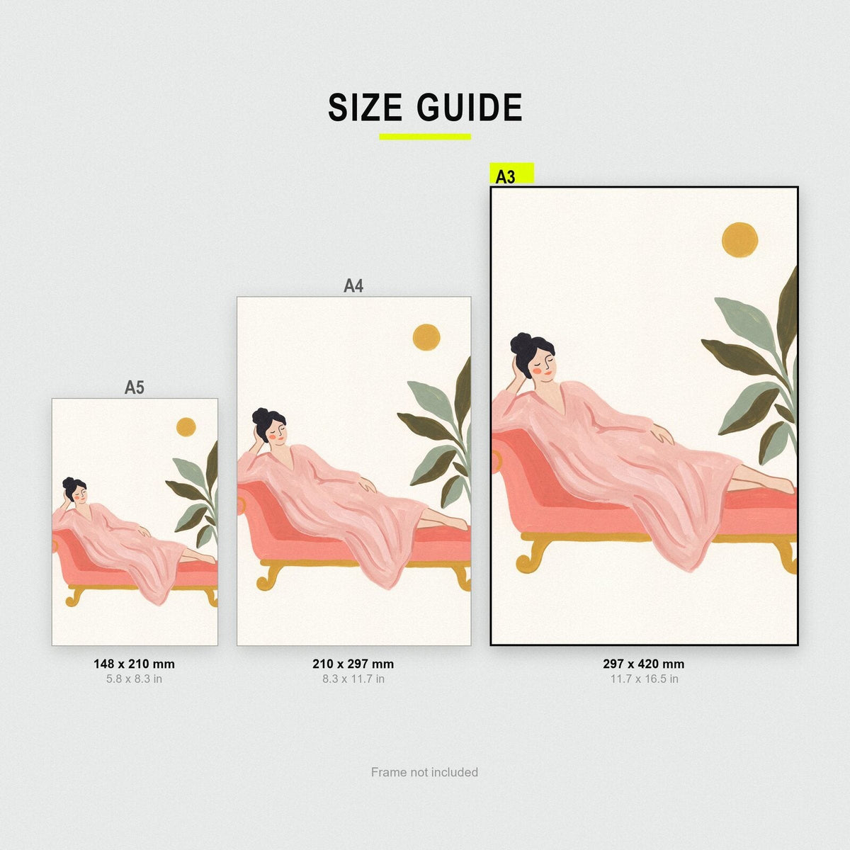 The Chaise Illustrated Art Print