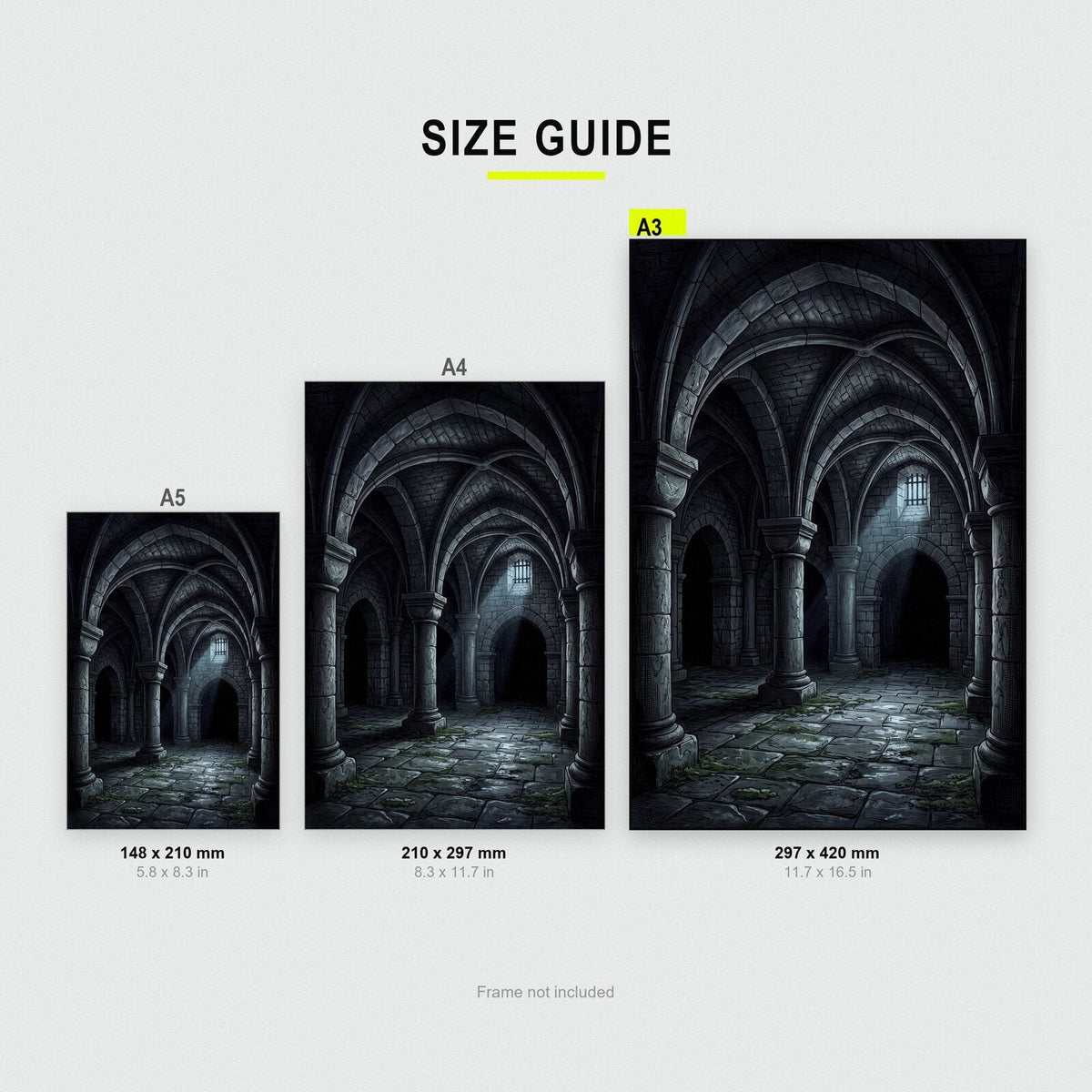 The Crypt Gothic Architecture Art Print