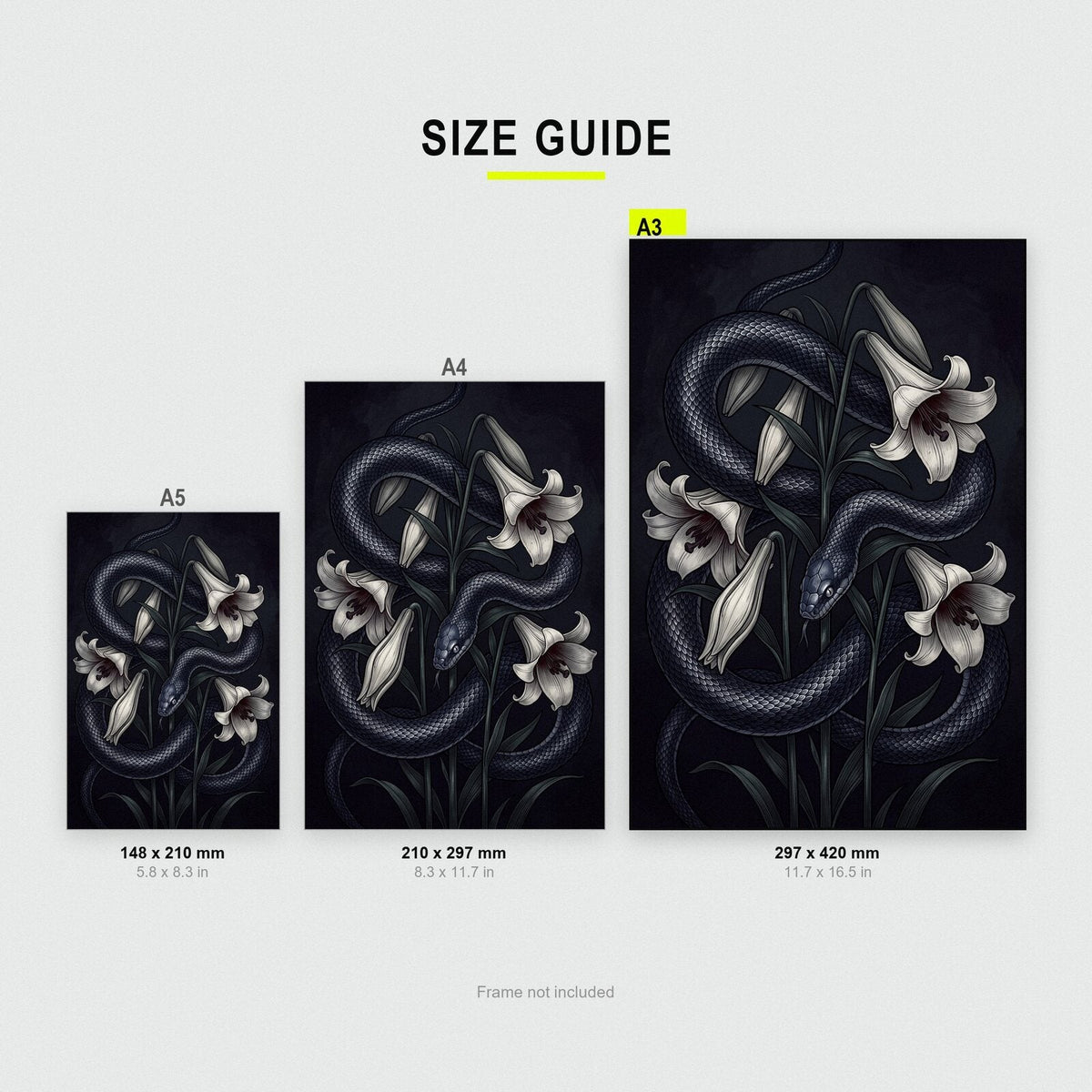 The Serpent Dark Gothic Art Print