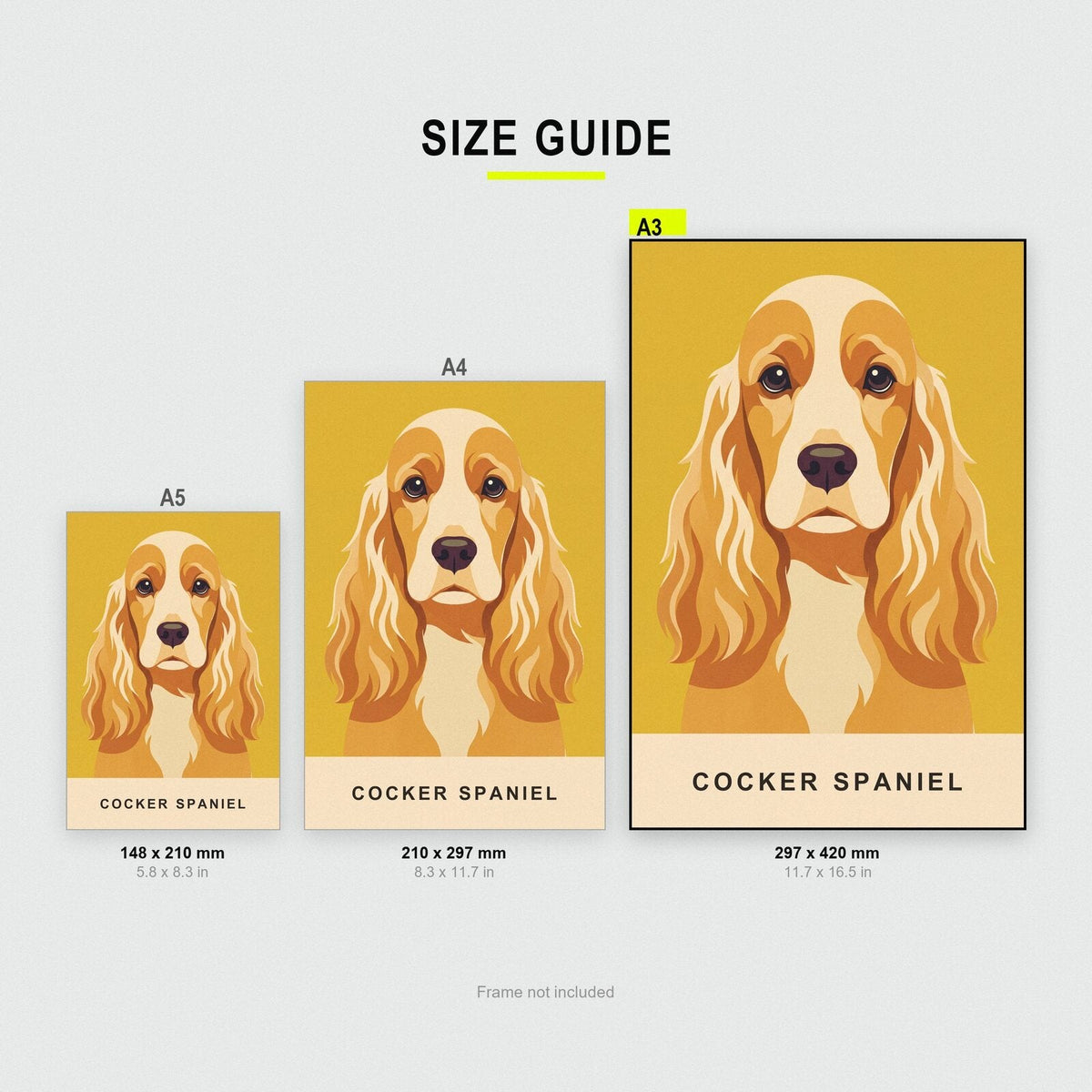 Cocker Spaniel Dog Portrait Art Print
