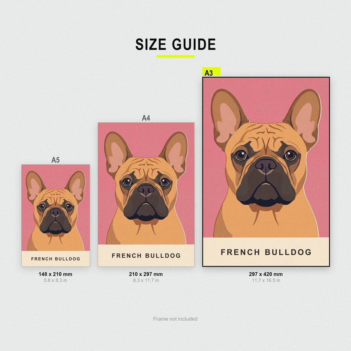 French Bulldog Dog Portrait Art Print