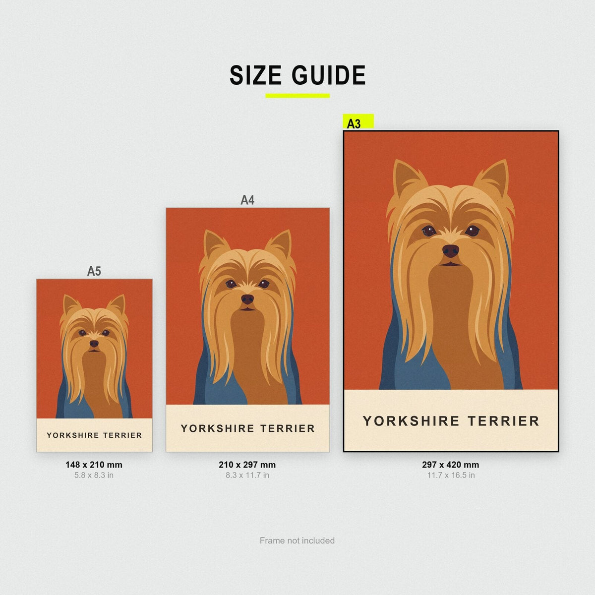 Yorkshire Terrier Dog Portrait Art Print