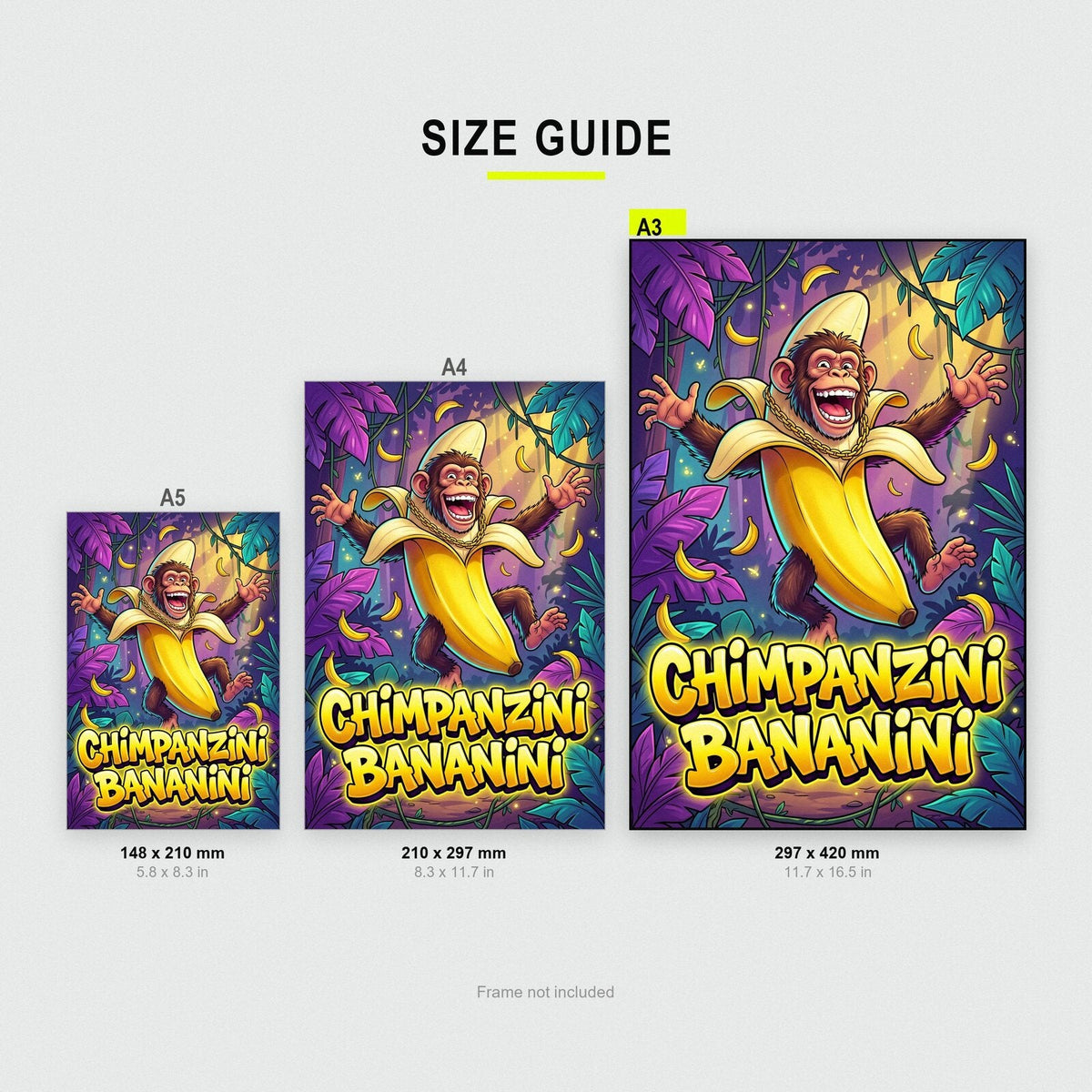 Chimpanzini Bananini Italian Brainrot Poster