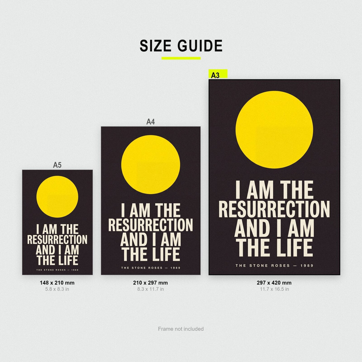I Am The Resurrection Lyrics Print