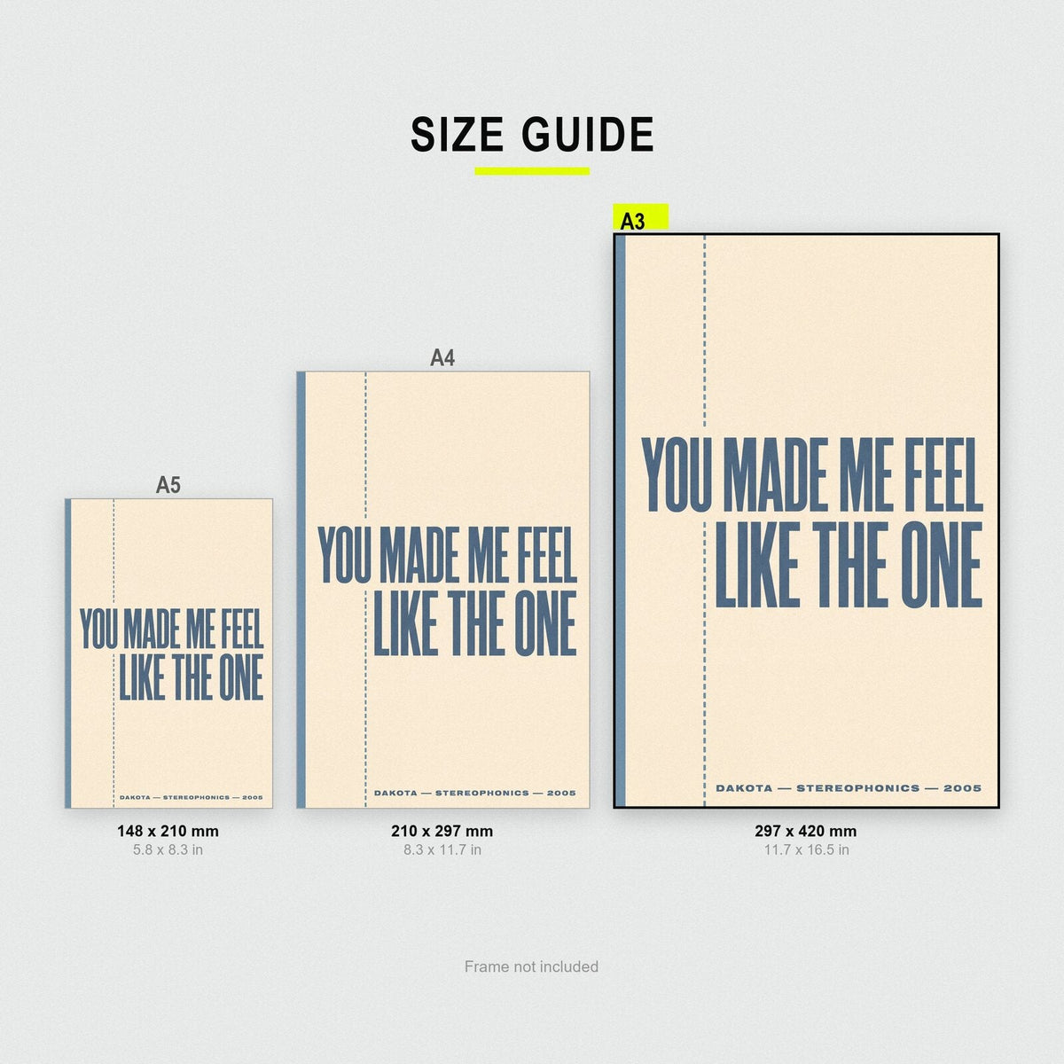 Dakota Lyrics Print