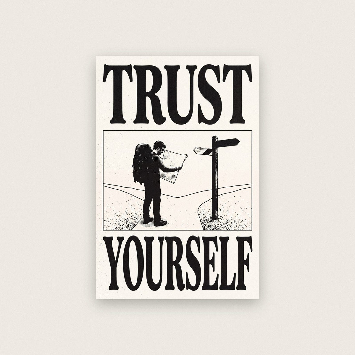 Woodcut Type art prints from Riot Prints