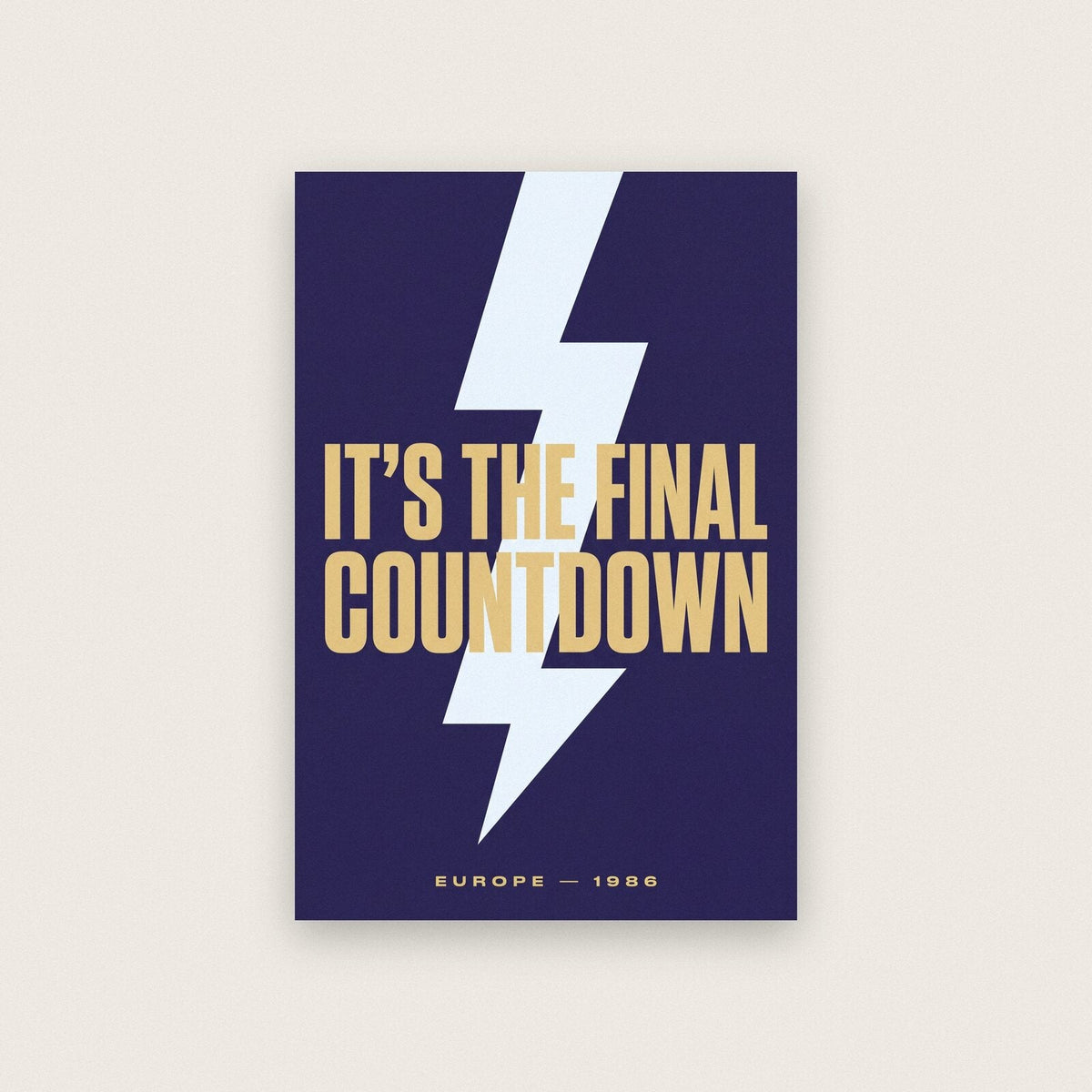 The Final Countdown Lyrics Print