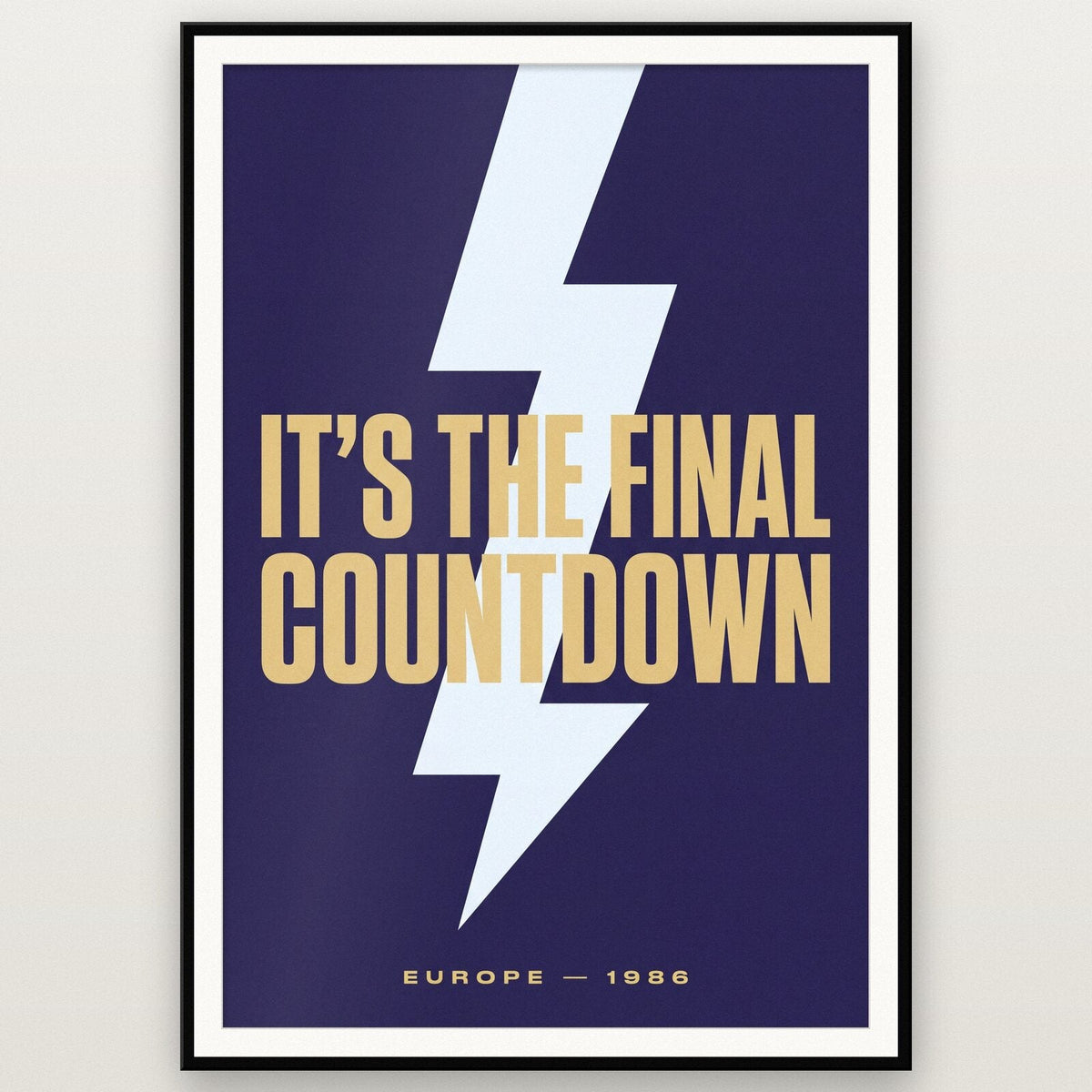 The Final Countdown Lyrics Print
