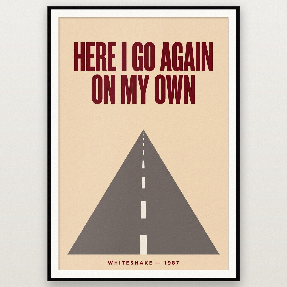 Here I Go Again Lyrics Print