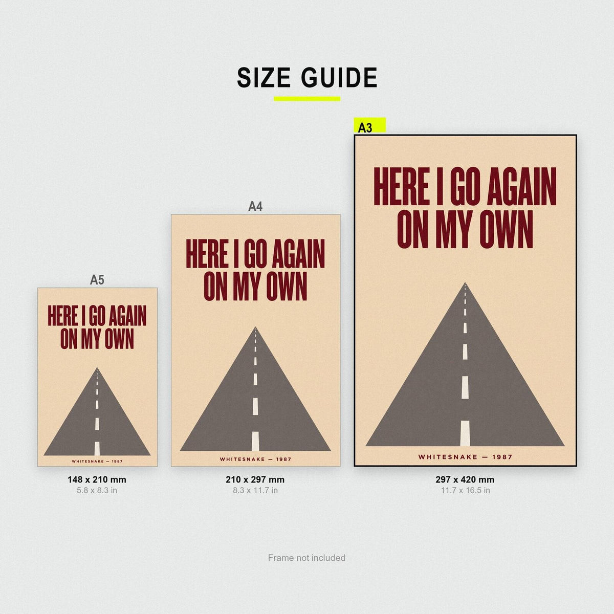 Here I Go Again Lyrics Print