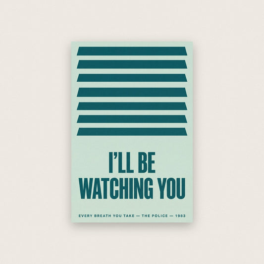 Every Breath You Take Lyrics Print