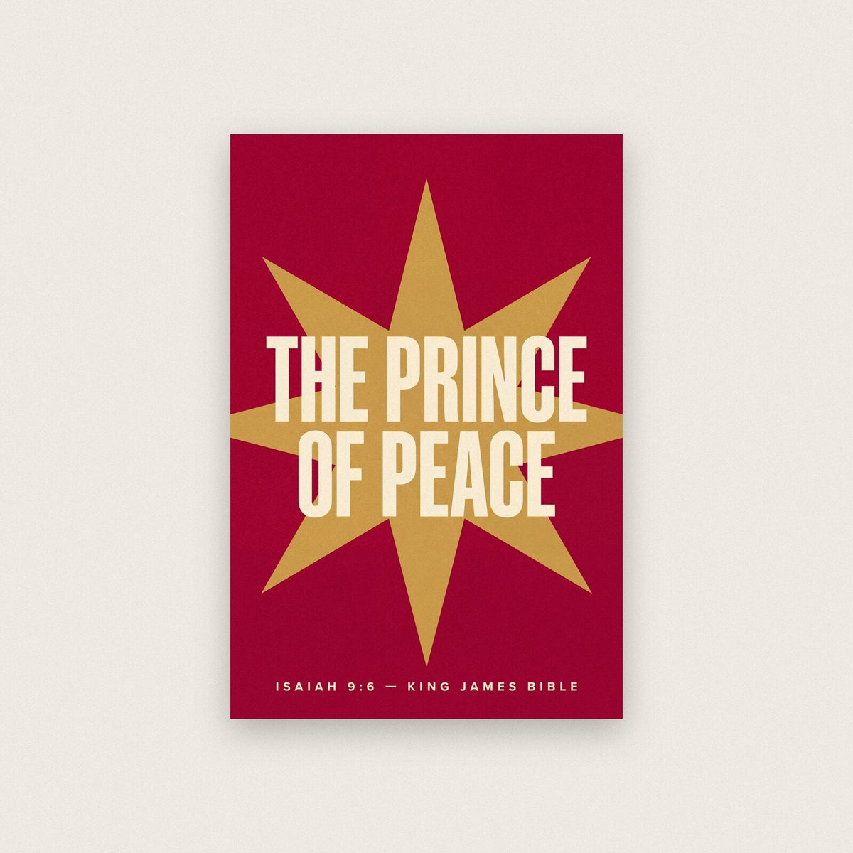 The Prince Of Peace Isaiah 9:6 Bible Verse Art Print