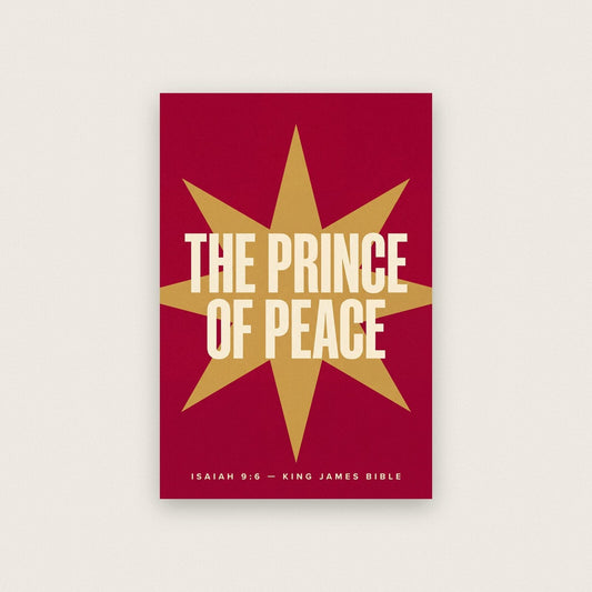 The Prince Of Peace Isaiah 9:6 Bible Verse Art Print