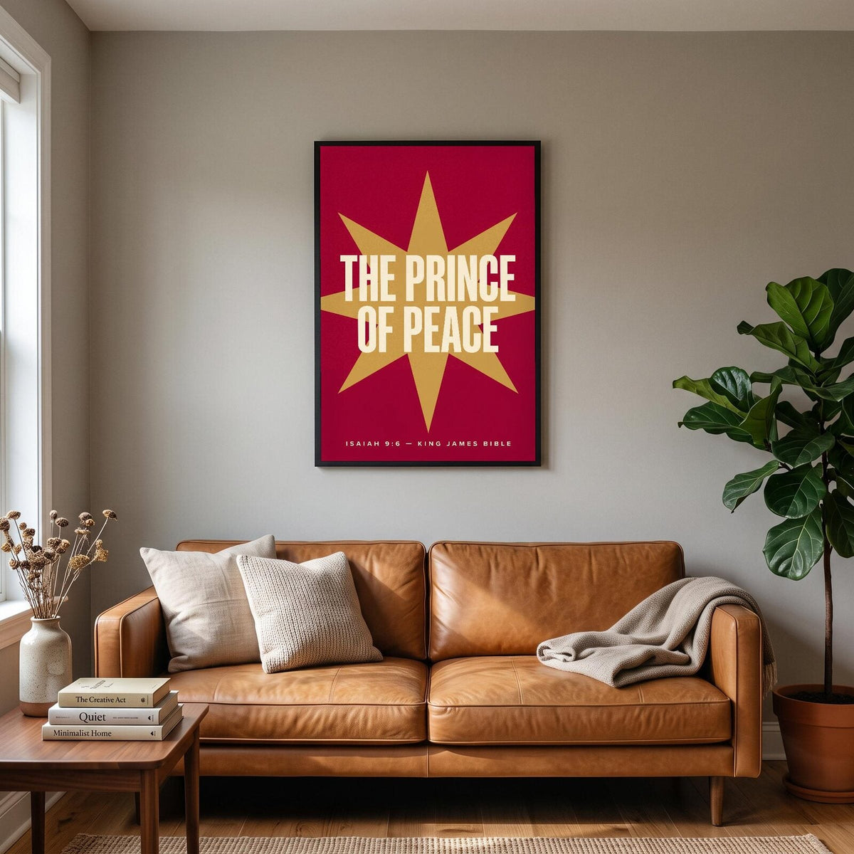 The Prince Of Peace Isaiah 9:6 Bible Verse Art Print