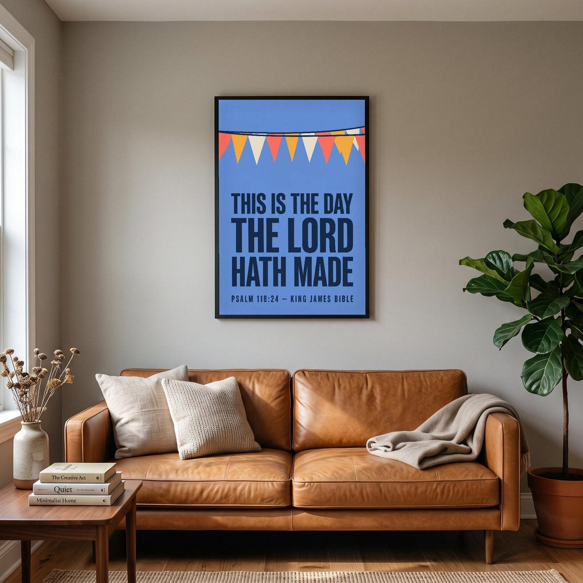 This Is The Day The Lord Hath Made Psalm 118:24 Bible Verse Art Print