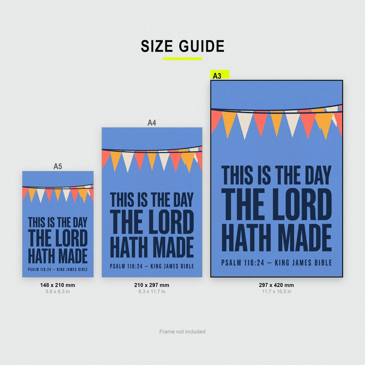 This Is The Day The Lord Hath Made Psalm 118:24 Bible Verse Art Print