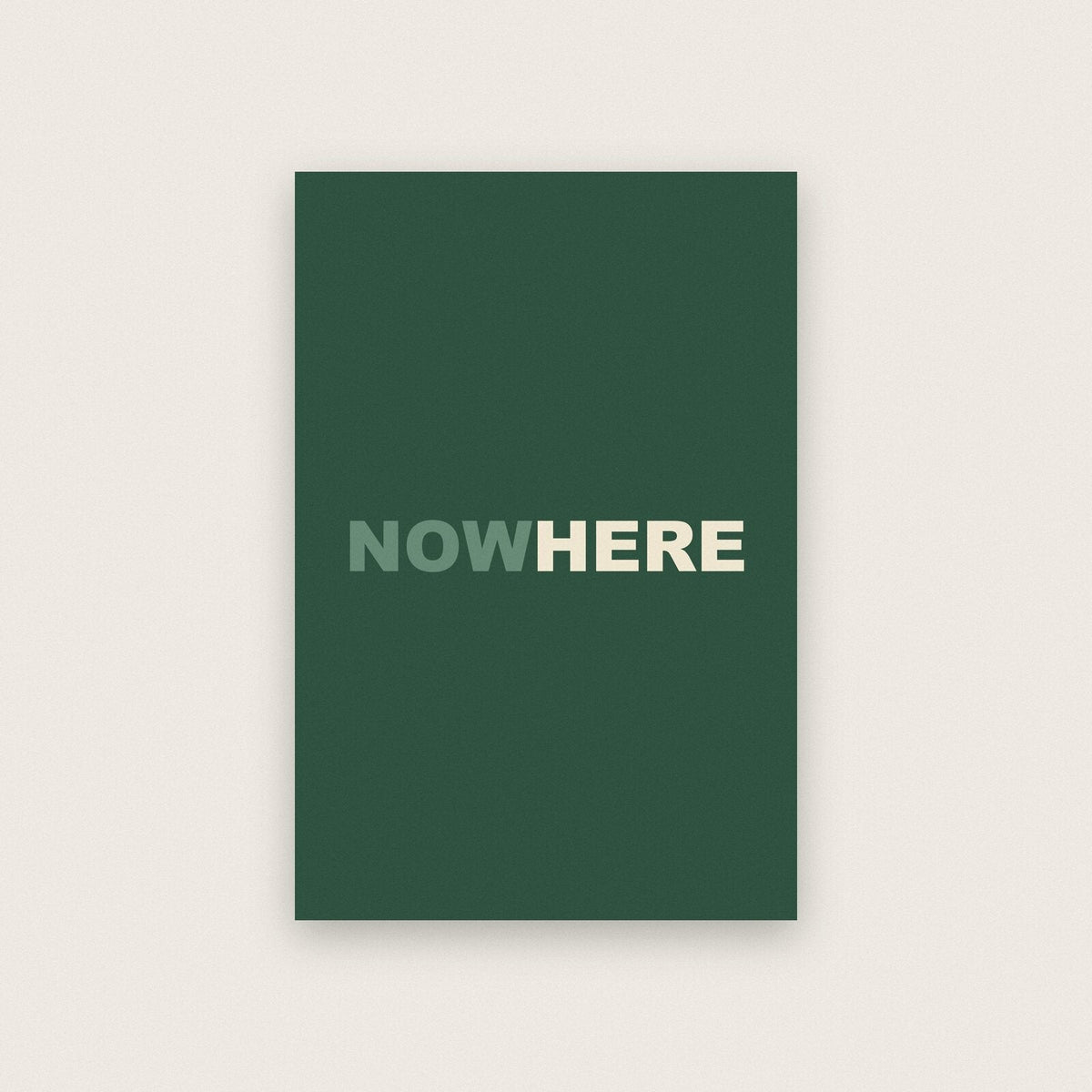 Now Here Mantra Typography Art Print