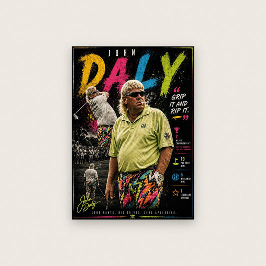 John Daly Golf Print