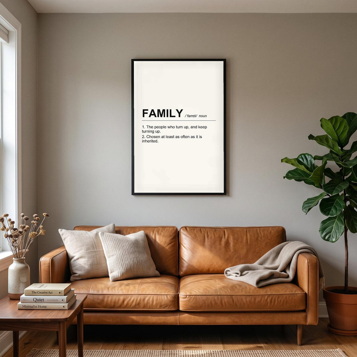 Family Definition Typography Art Print
