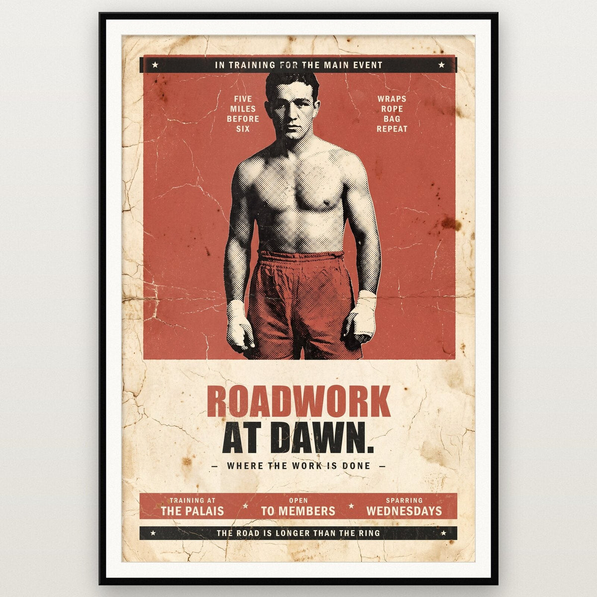 Roadwork At Dawn Boxing Art Print