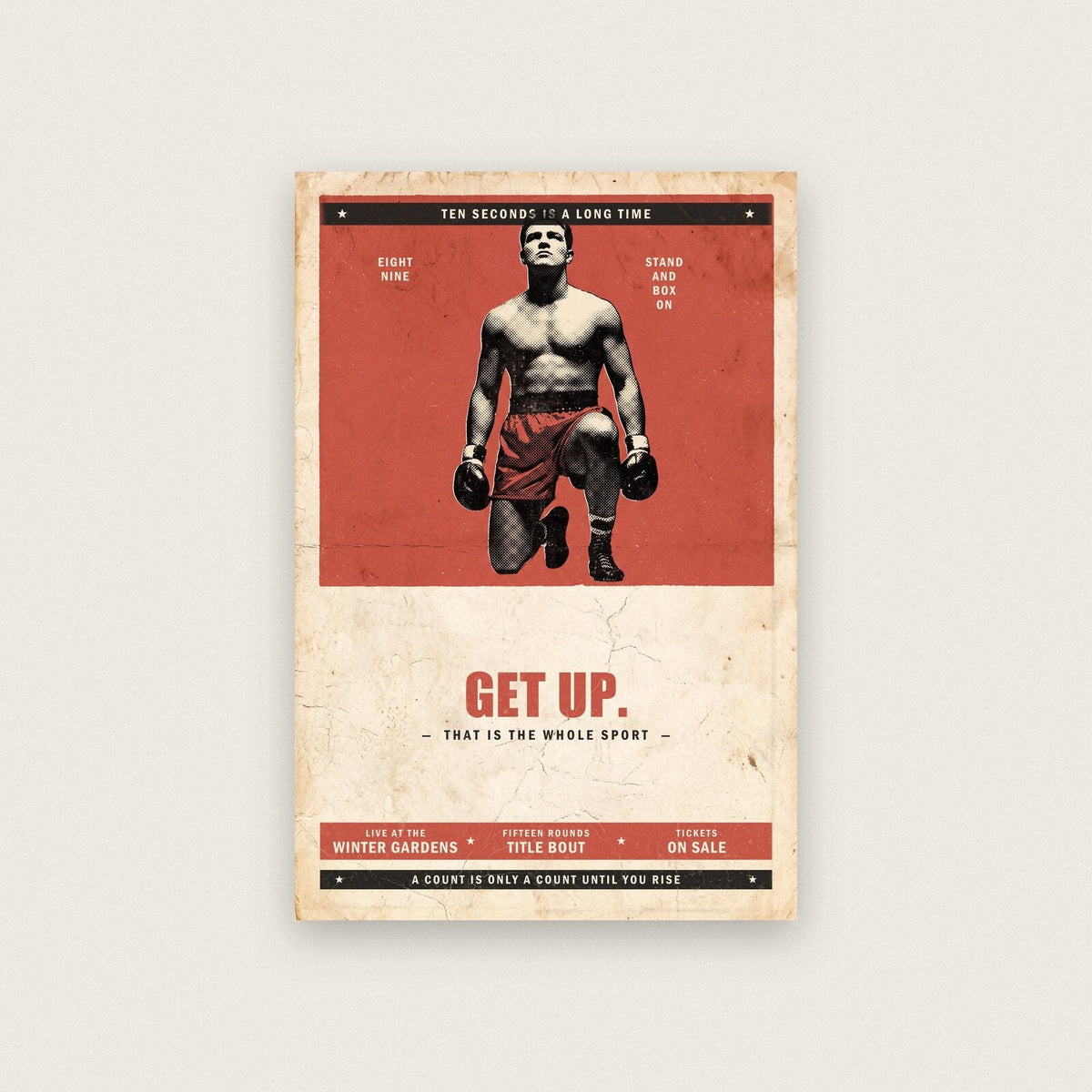 Get Up Boxing Art Print