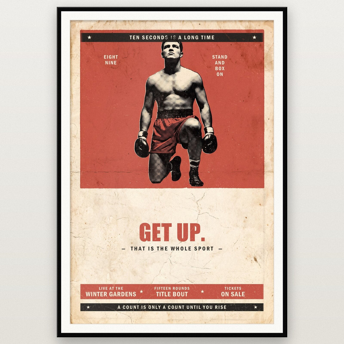 Get Up Boxing Art Print