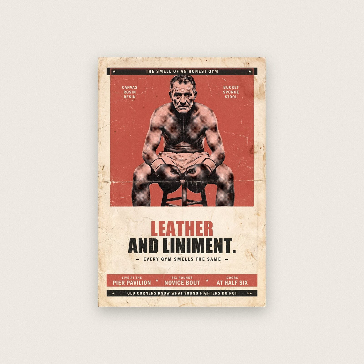 Leather And Liniment Boxing Art Print