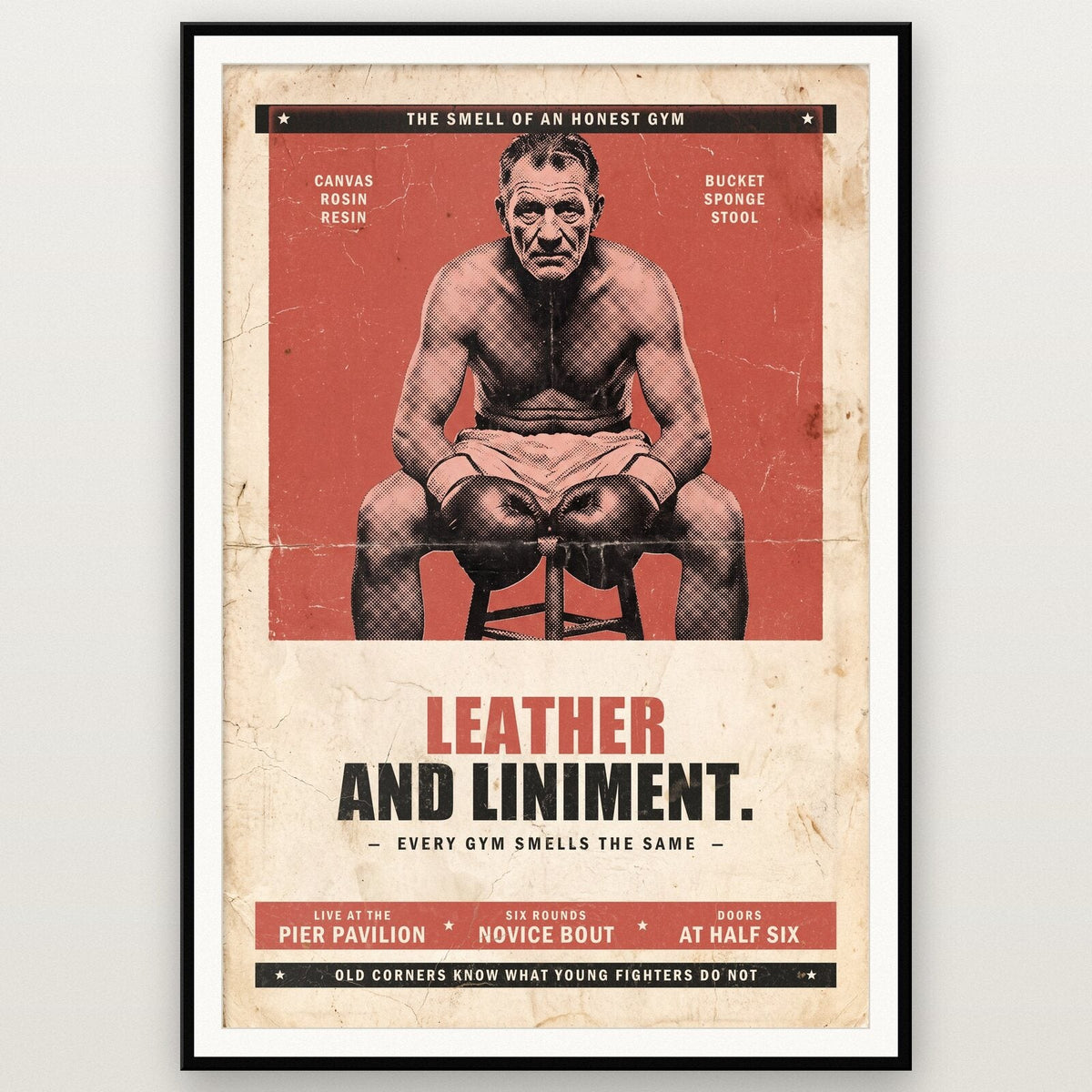 Leather And Liniment Boxing Art Print