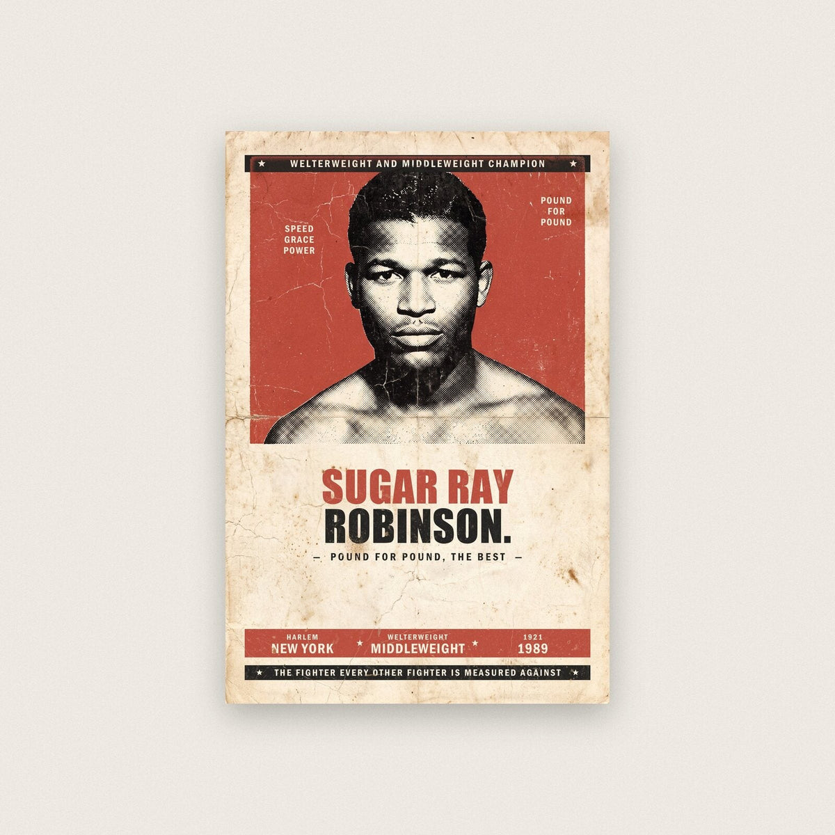 Sugar Ray Robinson Boxing Art Print