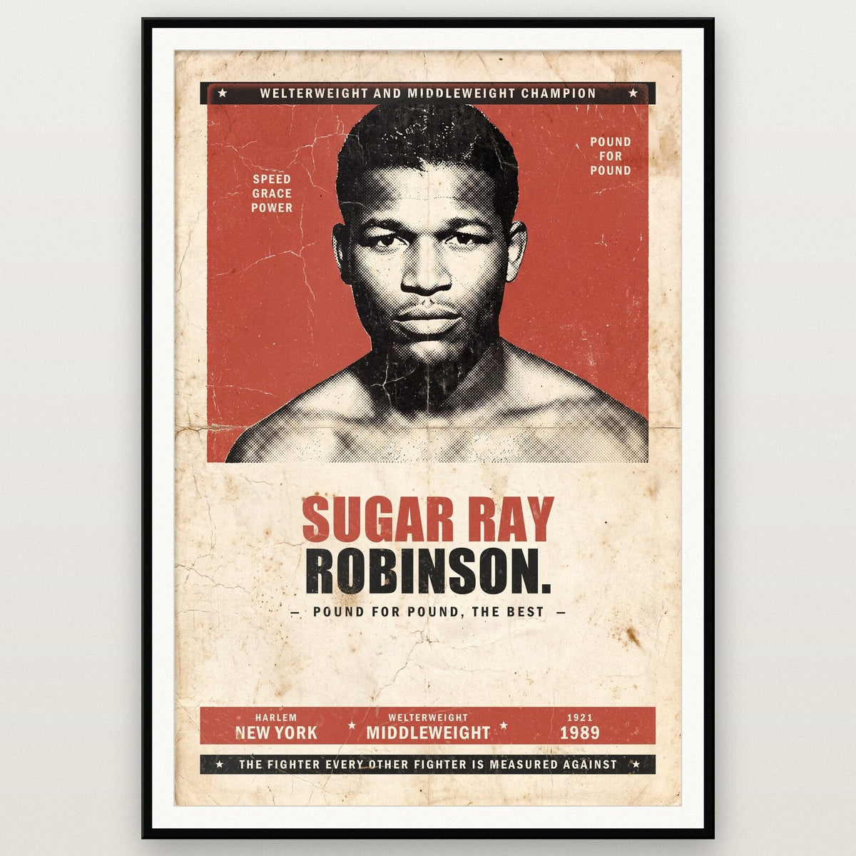 Sugar Ray Robinson Boxing Art Print