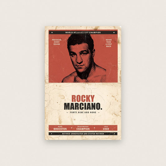 Rocky Marciano Boxing Art Print
