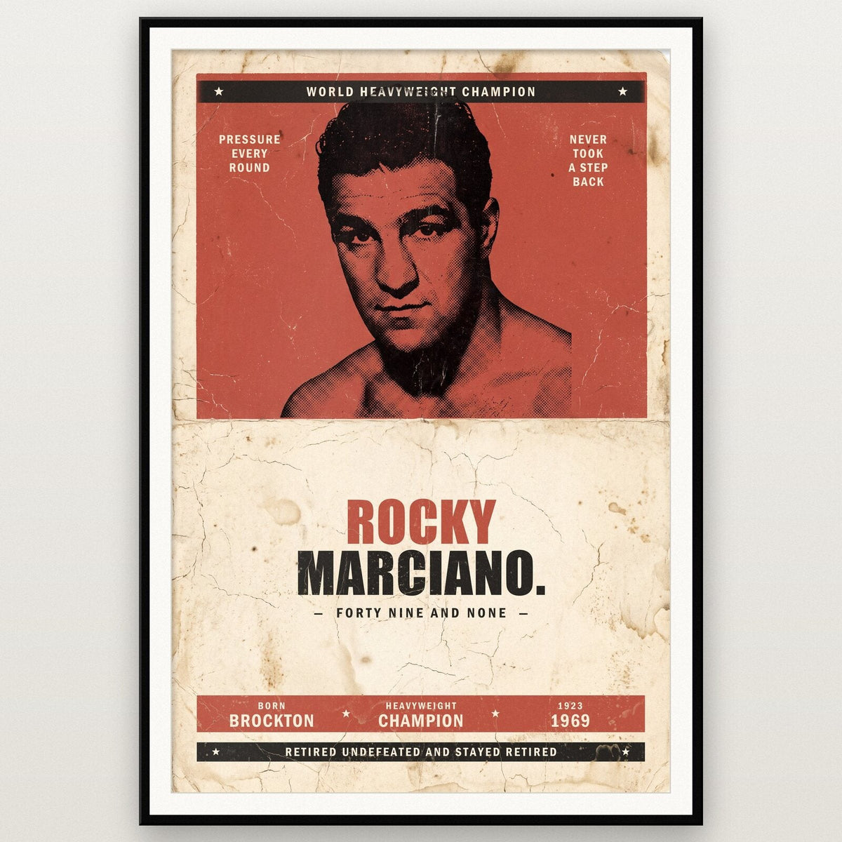 Rocky Marciano Boxing Art Print