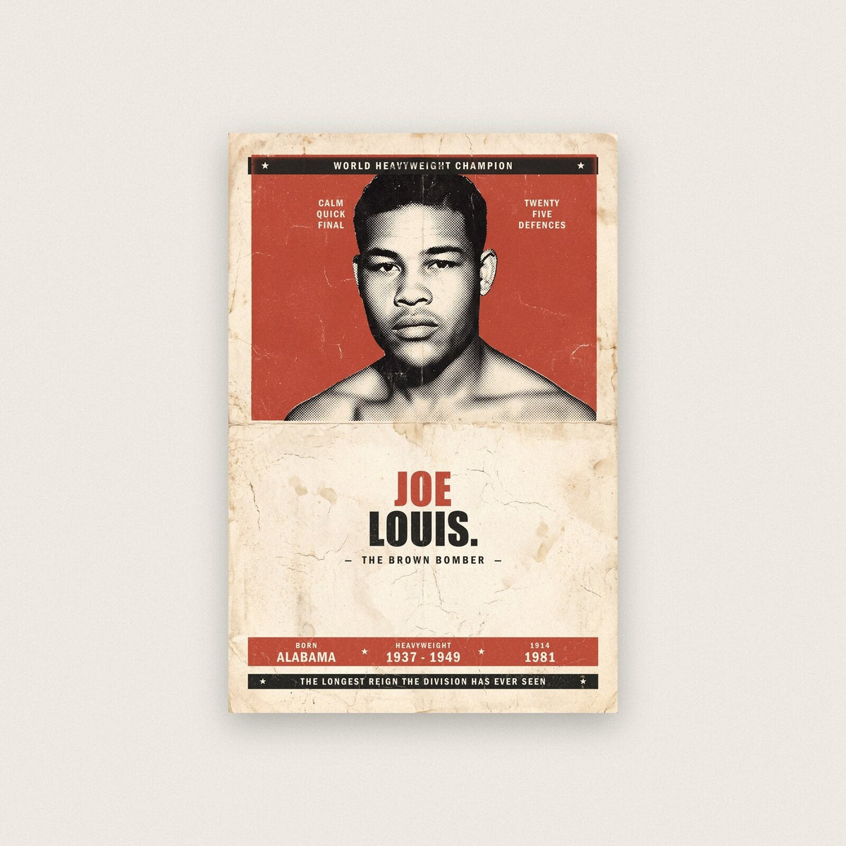 Joe Louis Boxing Art Print