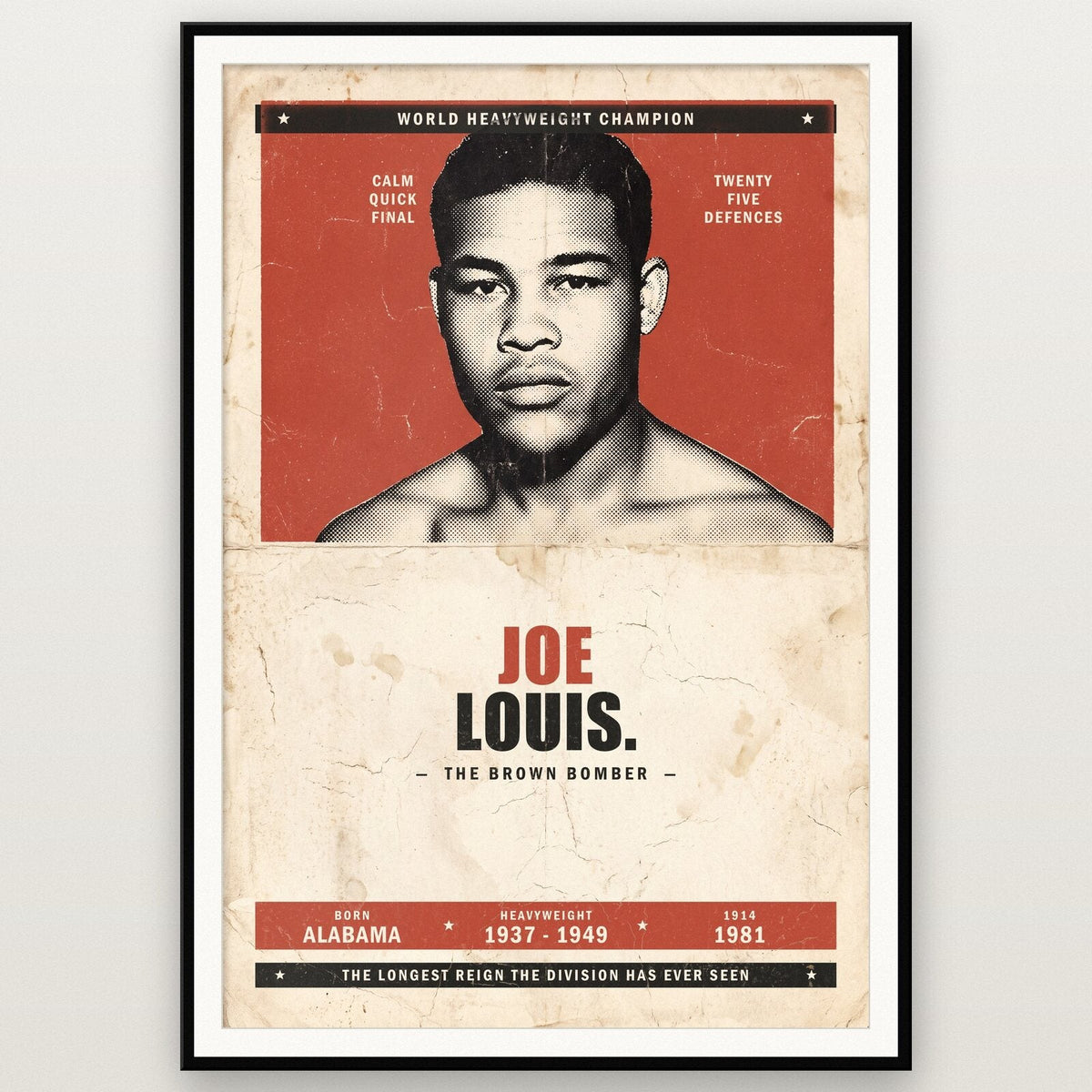 Joe Louis Boxing Art Print