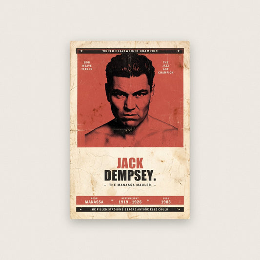 Jack Dempsey Boxing Art Print