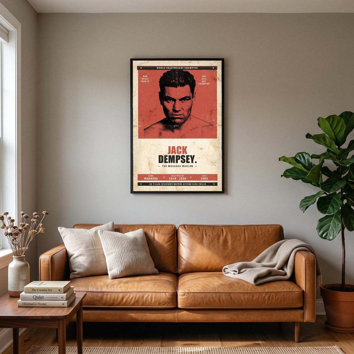 Jack Dempsey Boxing Art Print