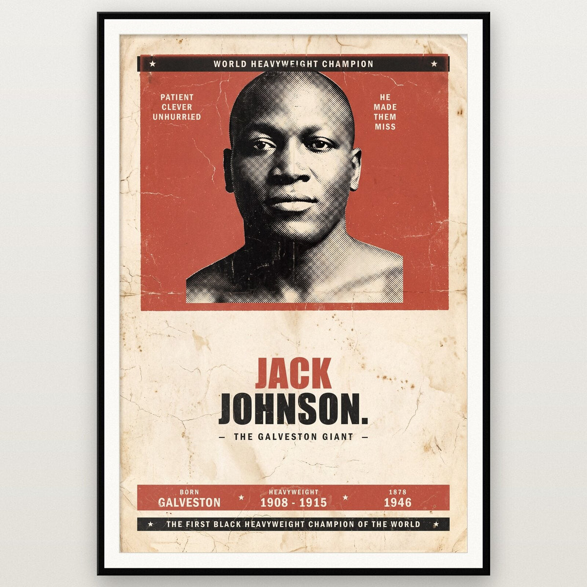Jack Johnson Boxing Art Print