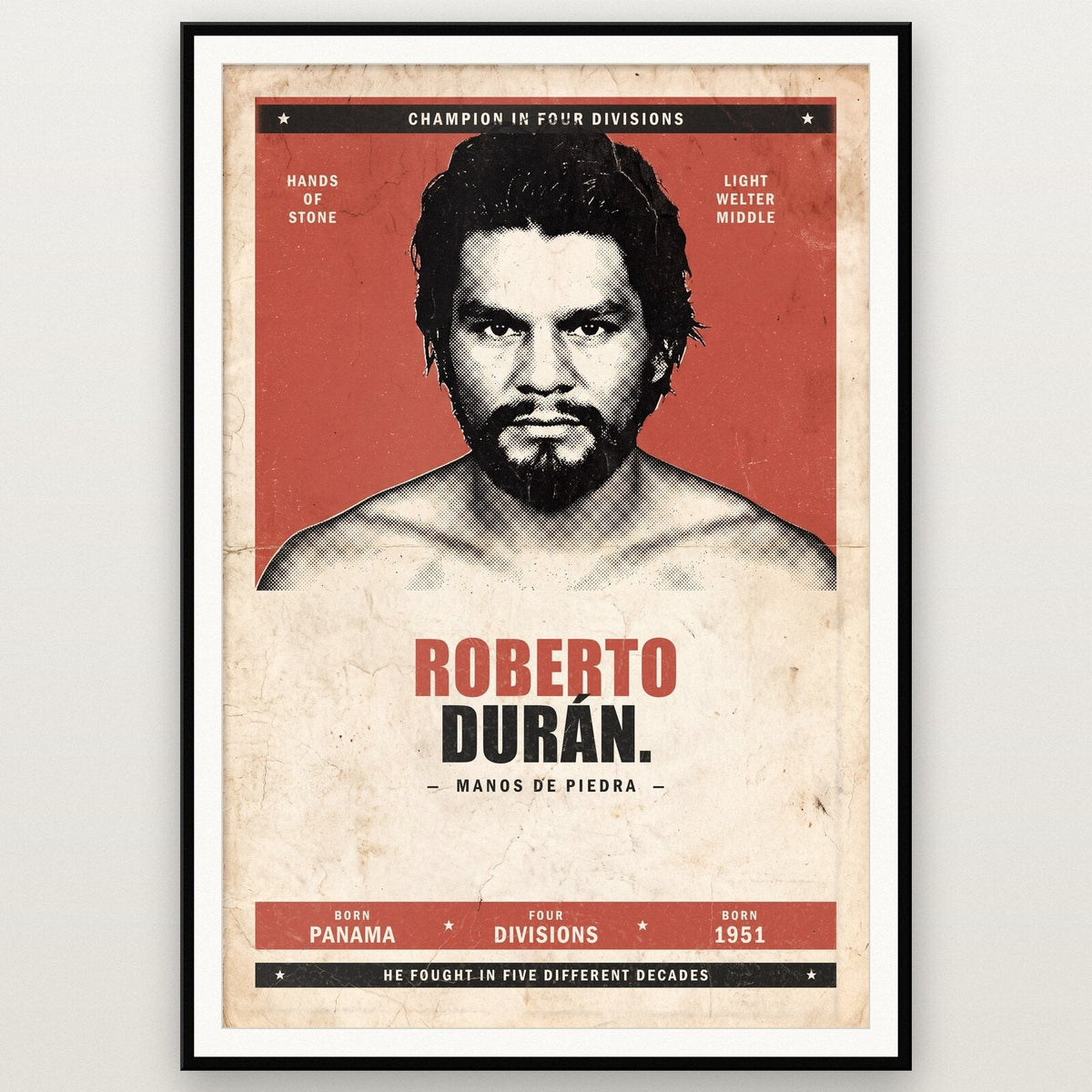 Roberto Duran Boxing Art Print