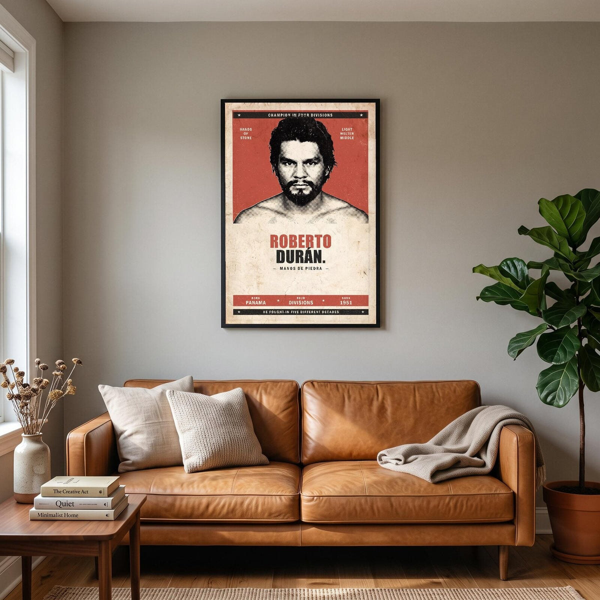 Roberto Duran Boxing Art Print