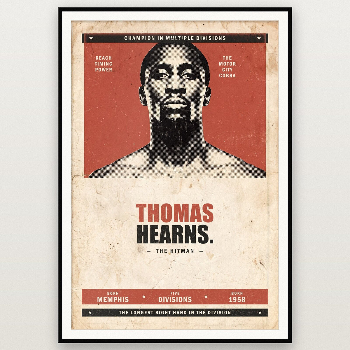 Thomas Hearns Boxing Art Print