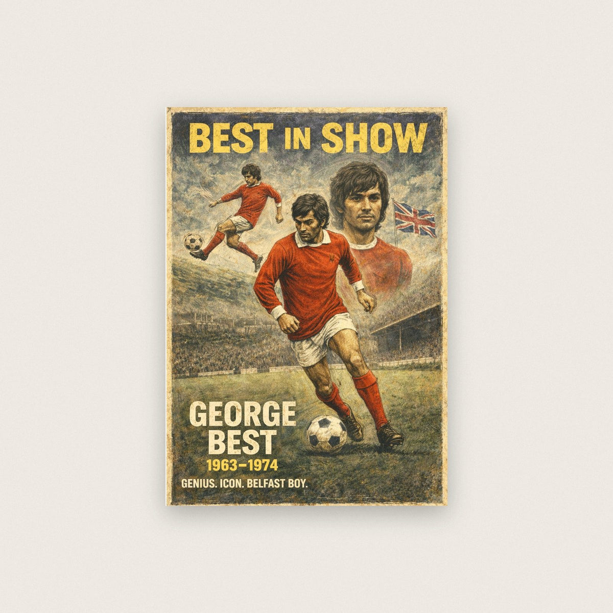 George Best Football Print