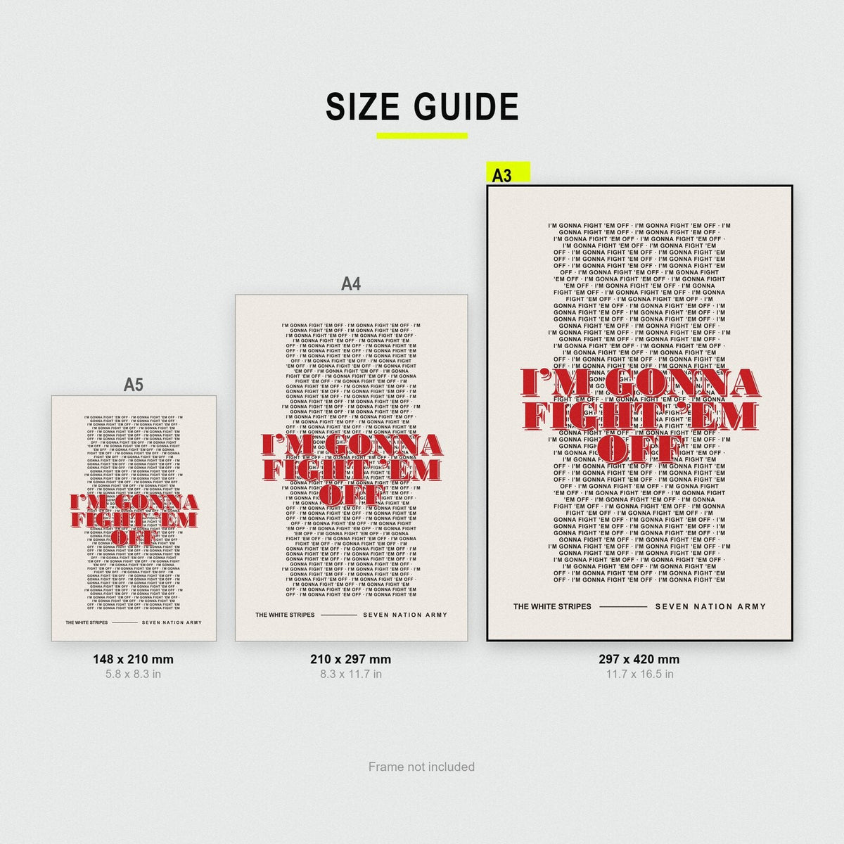 Seven Nation Army The White Stripes Lyrics Print