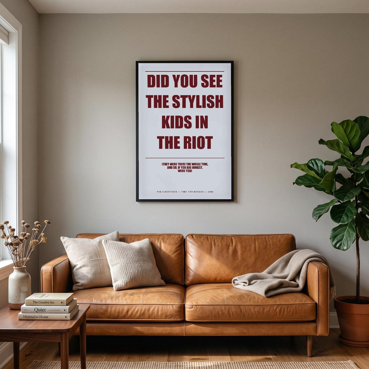 Time For Heroes Lyrics Print